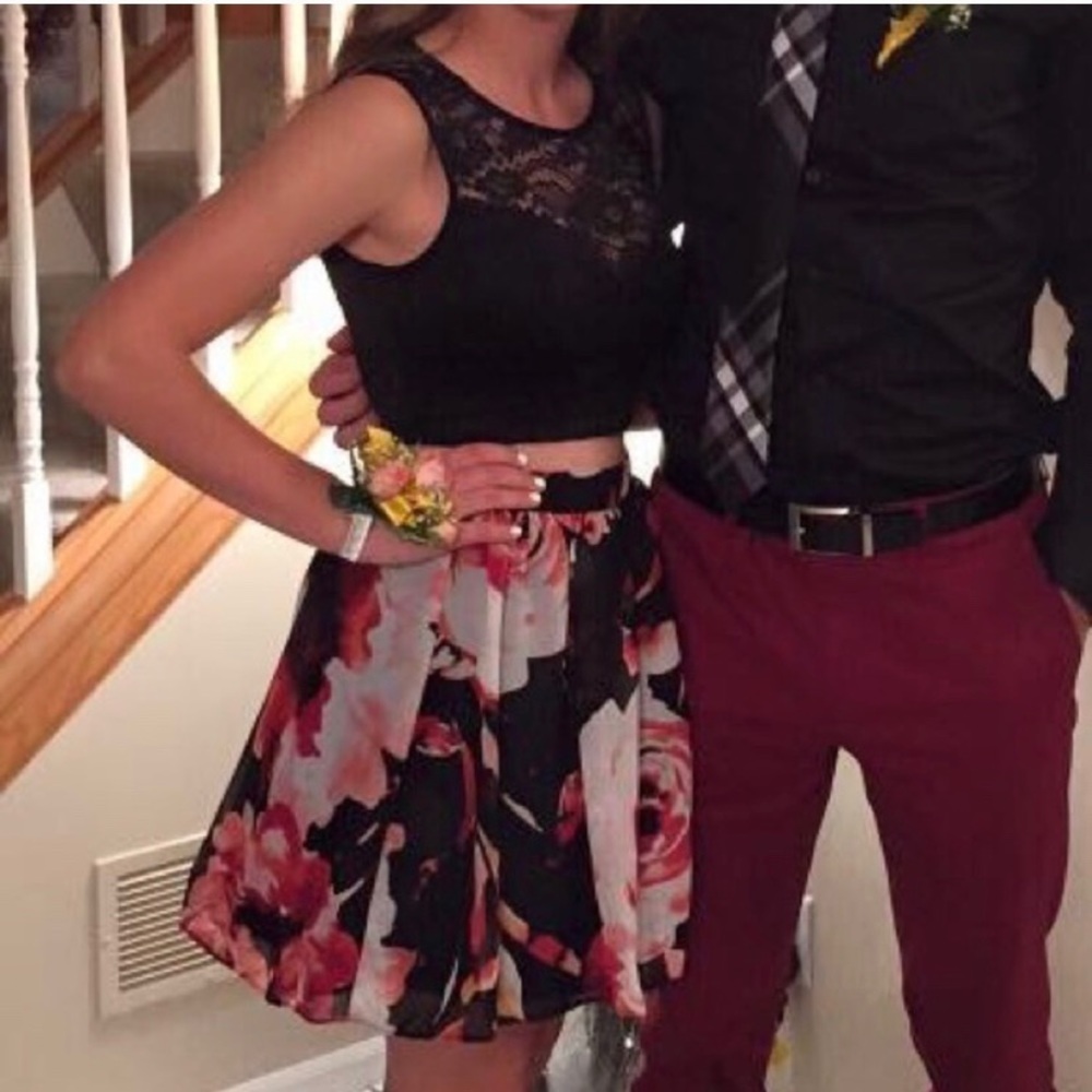Two-piece homecoming dress